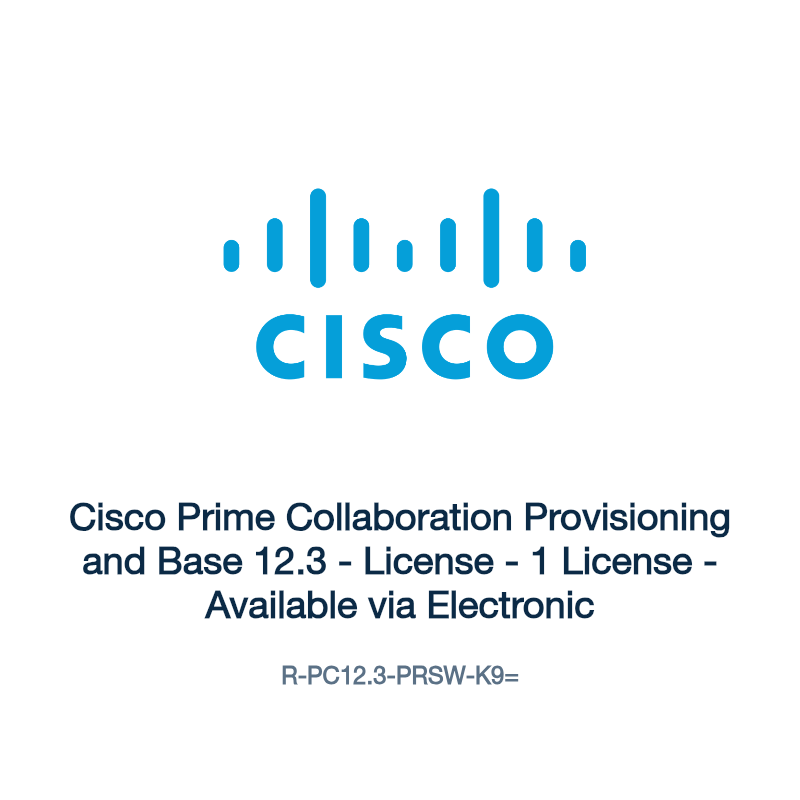 R-PC12.3-PRSW-K9=: Cisco Prime Collaboration Provisioning and Base 12.3