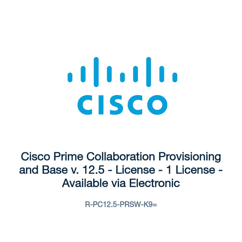 R-PC12.5-PRSW-K9=: Cisco Prime Collaboration Provisioning and Base v. 12.5