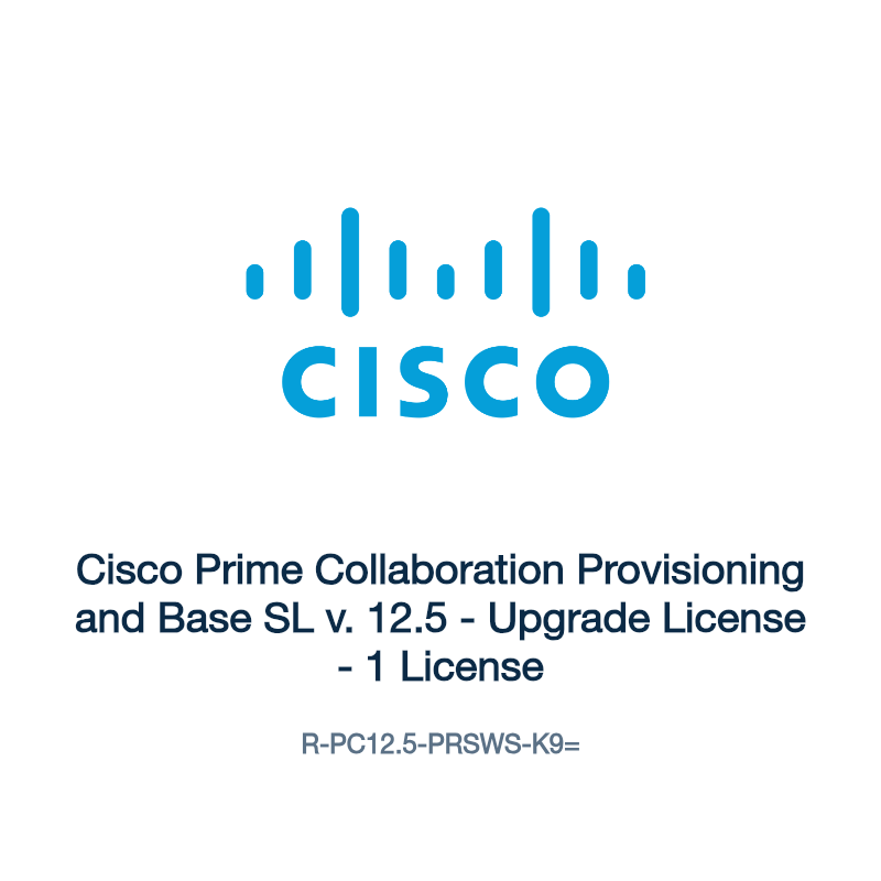 R-PC12.5-PRSWS-K9=: Cisco Prime Collaboration Provisioning and Base SL v. 12.5