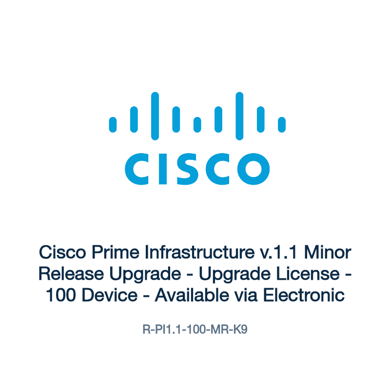 R-PI1.1-100-MR-K9: Cisco Prime Infrastructure v.1.1 Minor Release Upgrade