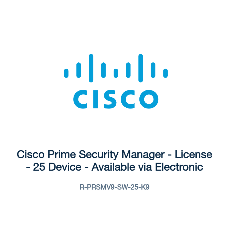 R-PRSMV9-SW-25-K9: Cisco Prime Security Manager