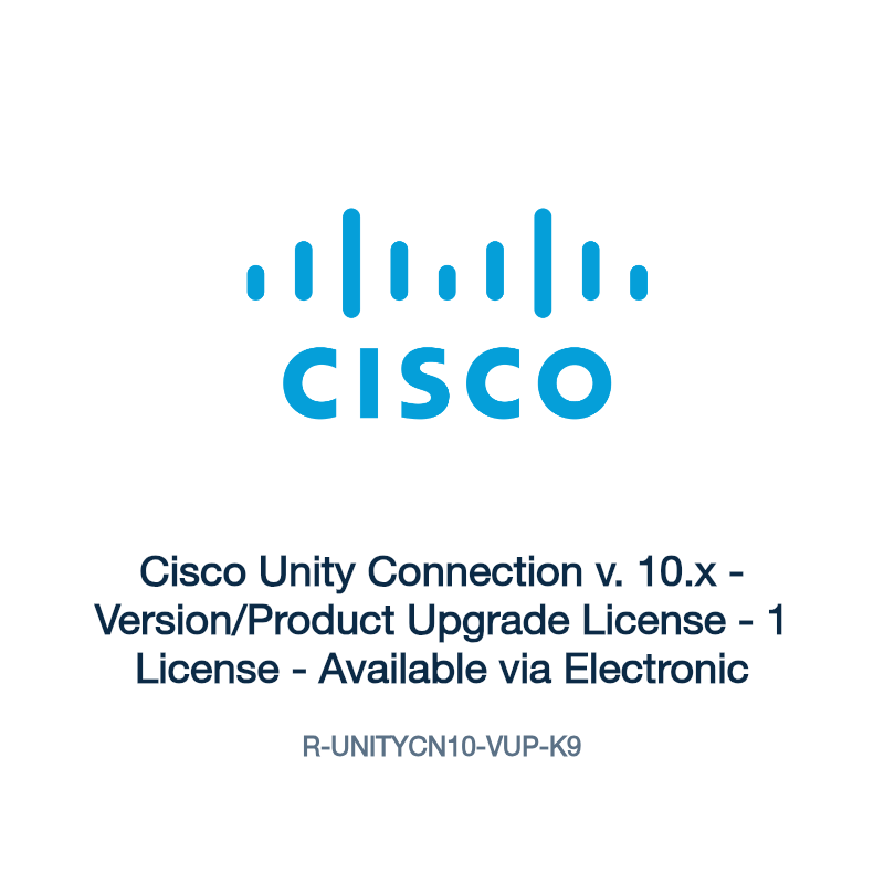 R-UNITYCN10-VUP-K9: Cisco Unity Connection v. 10.x