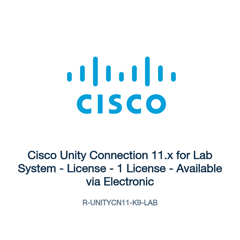 R-UNITYCN11-K9-LAB: Cisco Unity Connection 11.x for Lab System