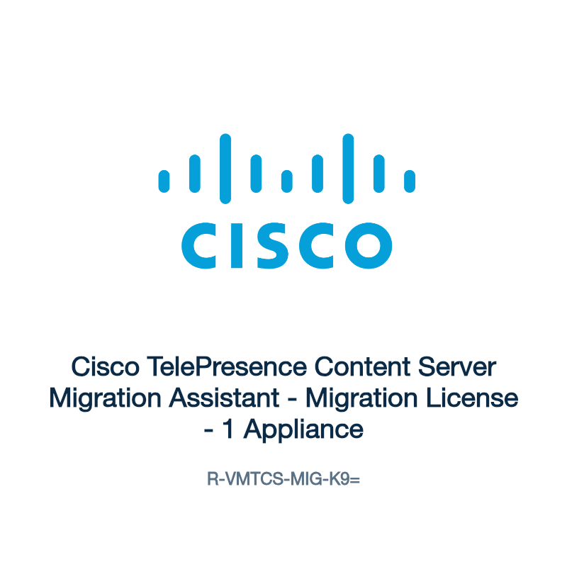 R-VMTCS-MIG-K9=: Cisco TelePresence Content Server Migration Assistant
