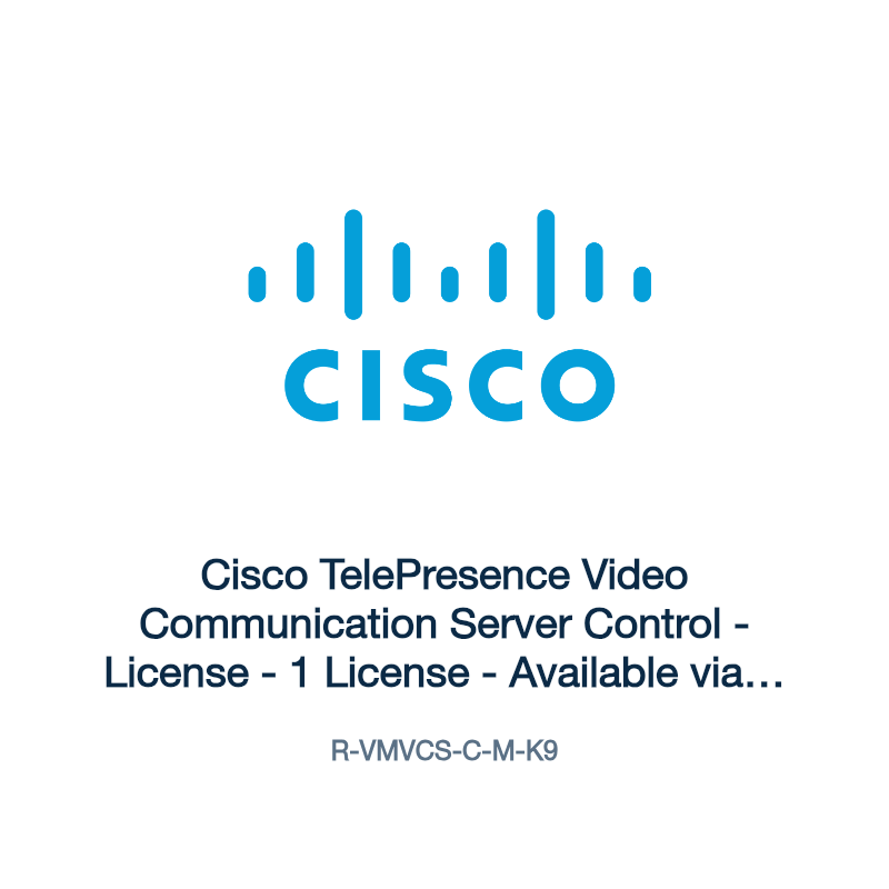 R-VMVCS-C-M-K9: Cisco TelePresence Video Communication Server Control