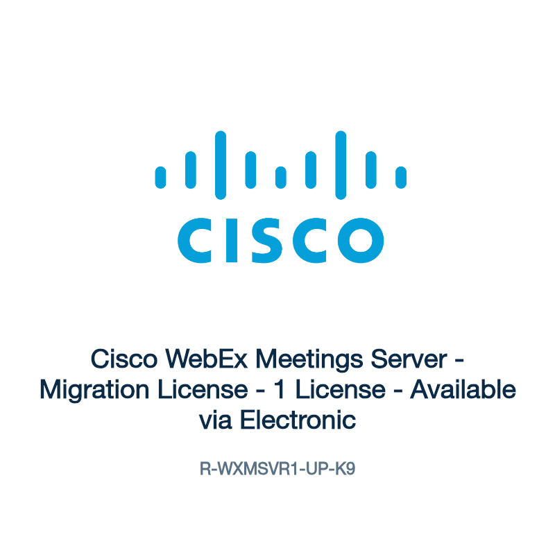 R-WXMSVR1-UP-K9: Cisco WebEx Meetings Server
