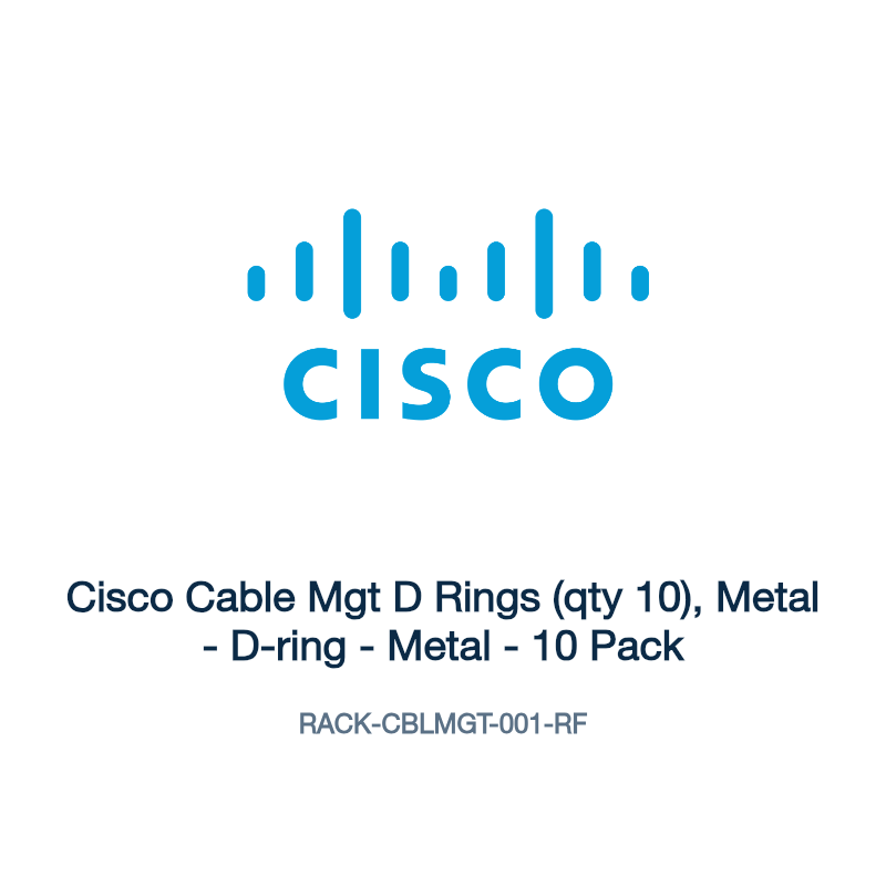 RACK-CBLMGT-001-RF: Cisco Cable Mgt D Rings (qty 10), Metal