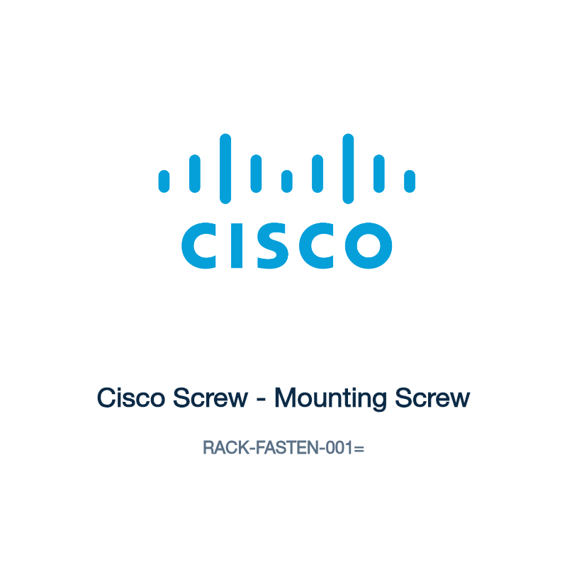RACK-FASTEN-001=: Cisco Screw - Mounting Screw