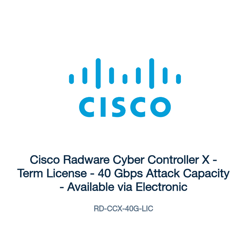 RD-CCX-40G-LIC: Cisco Radware Cyber Controller X