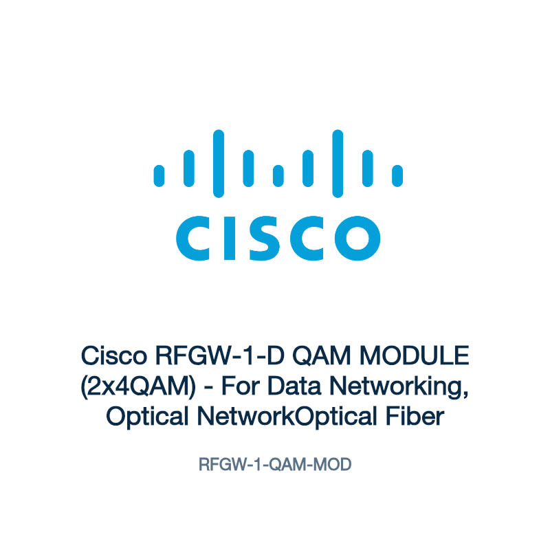 RFGW-1-QAM-MOD: Cisco RFGW-1-D QAM MODULE (2x4QAM)