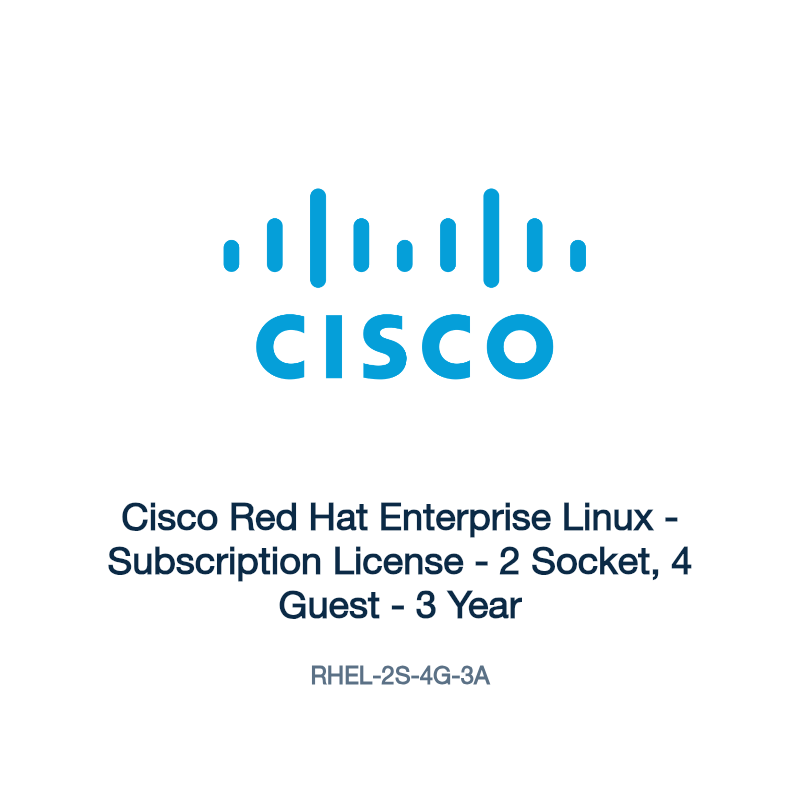 RHEL-2S-4G-3A: Cisco Red Hat Enterprise Linux