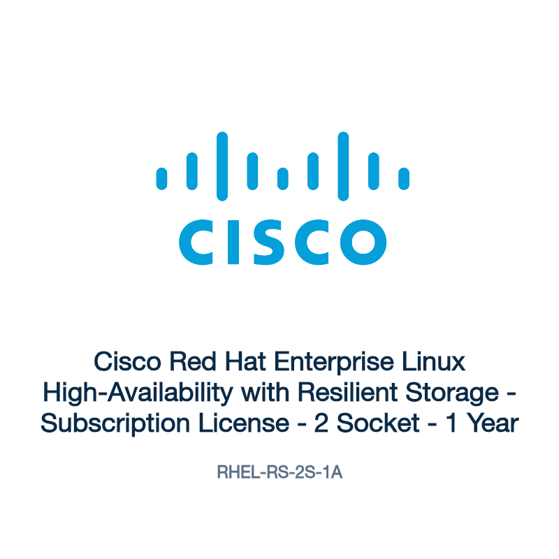 RHEL-RS-2S-1A: Cisco Red Hat Enterprise Linux High-Availability with Resilient