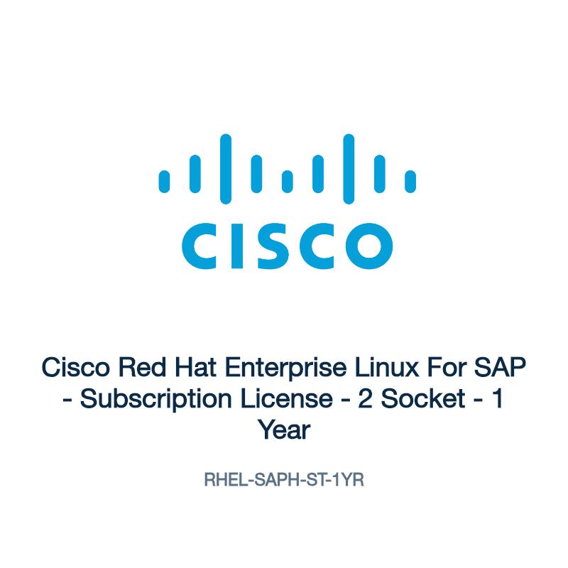 RHEL-SAPH-ST-1YR: Cisco Red Hat Enterprise Linux For SAP