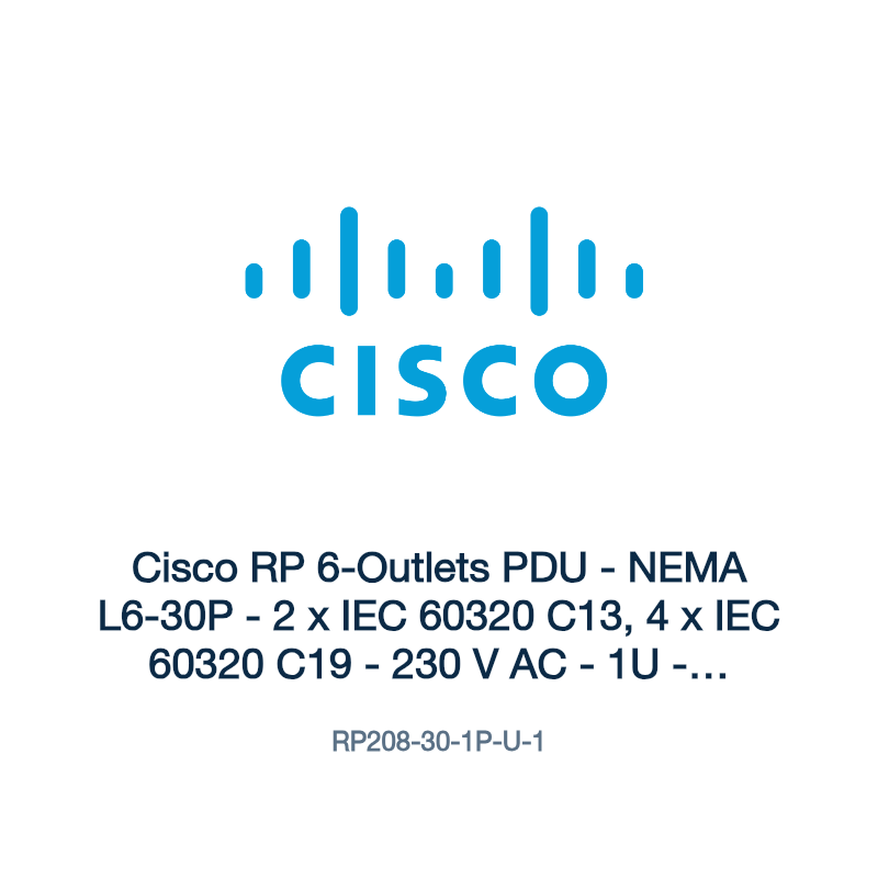 RP208-30-1P-U-1: Cisco RP 6-Outlets PDU