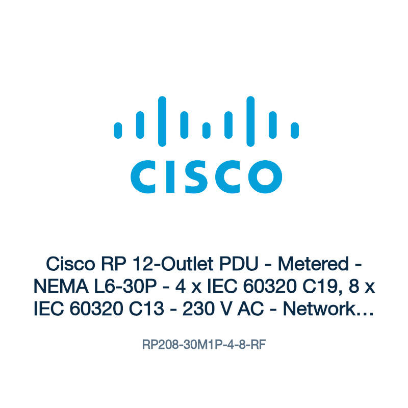 RP208-30M1P-4-8-RF: Cisco RP 12-Outlet PDU