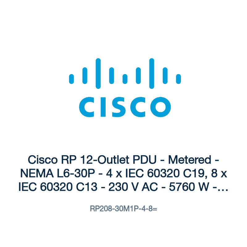 RP208-30M1P-4-8=: Cisco RP 12-Outlet PDU