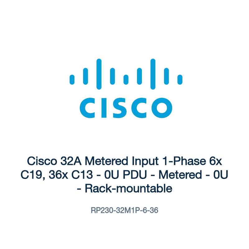 RP230-32M1P-6-36: Cisco 32A Metered Input 1-Phase 6x C19, 36x C13