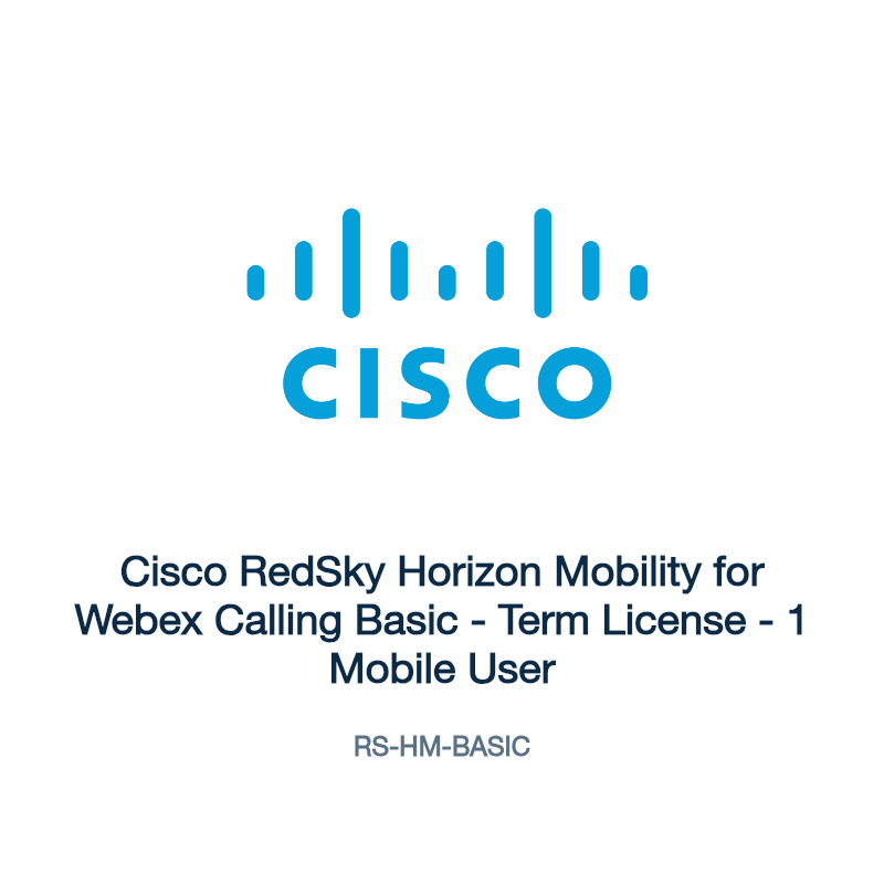 RS-HM-BASIC: Cisco RedSky Horizon Mobility for Webex Calling Basic