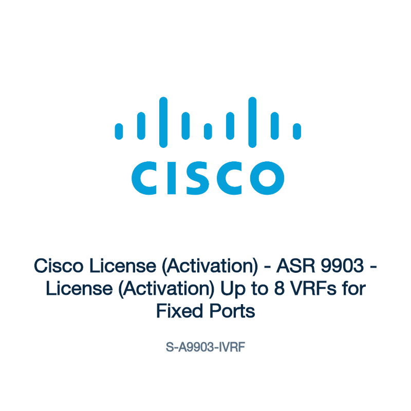 S-A9903-IVRF: Cisco License (Activation)
