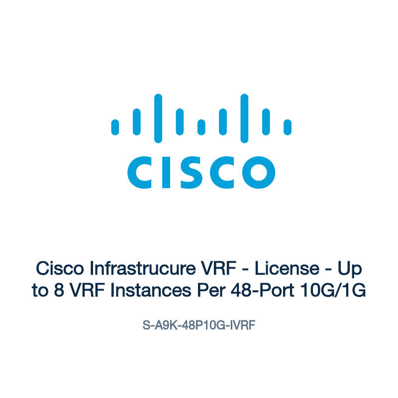 S-A9K-48P10G-IVRF: Cisco Infrastrucure VRF