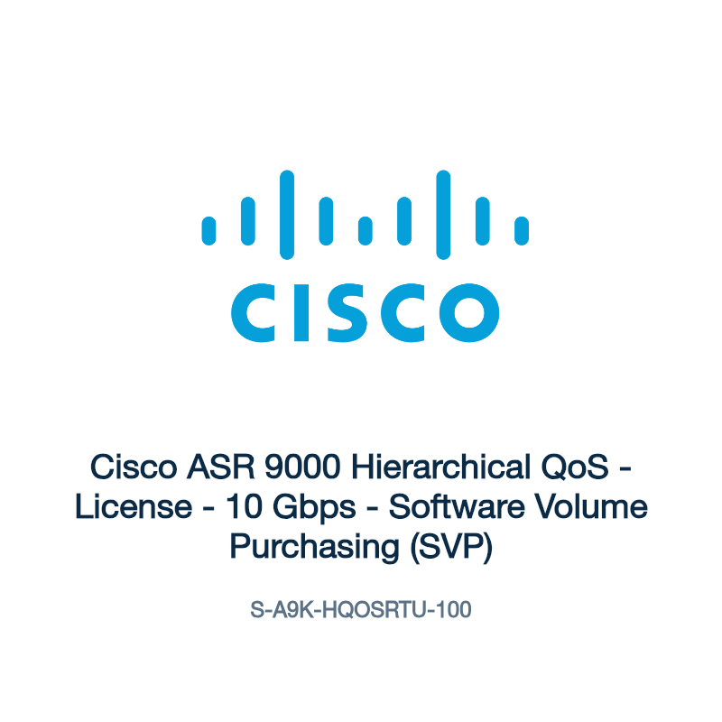 S-A9K-HQOSRTU-100: Cisco ASR 9000 Hierarchical QoS