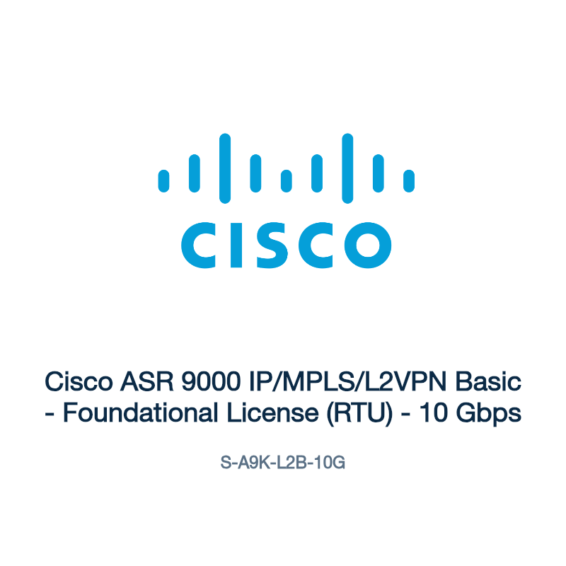 S-A9K-L2B-10G: Cisco ASR 9000 IP/MPLS/L2VPN Basic