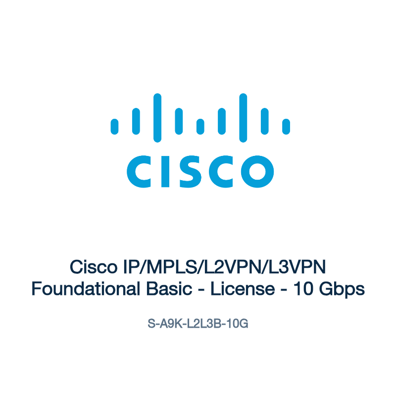 S-A9K-L2L3B-10G: Cisco IP/MPLS/L2VPN/L3VPN Foundational Basic
