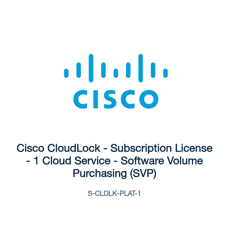 S-CLDLK-PLAT-1: Cisco CloudLock - Subscription License - 1 Cloud Service