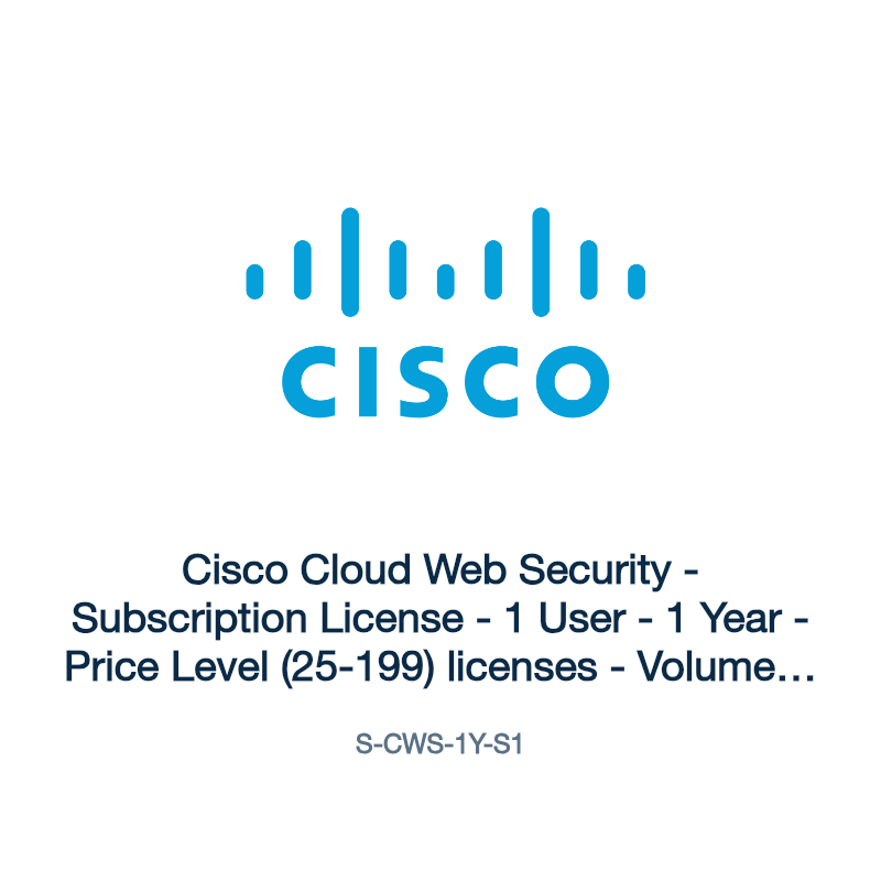 S-CWS-1Y-S1: Cisco Cloud Web Security