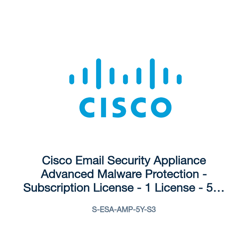 S-ESA-AMP-5Y-S3: Cisco Email Security Appliance Advanced Malware Protection