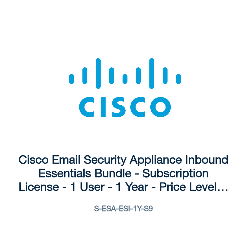 S-ESA-ESI-1Y-S9: Cisco Email Security Appliance Inbound Essentials Bundle