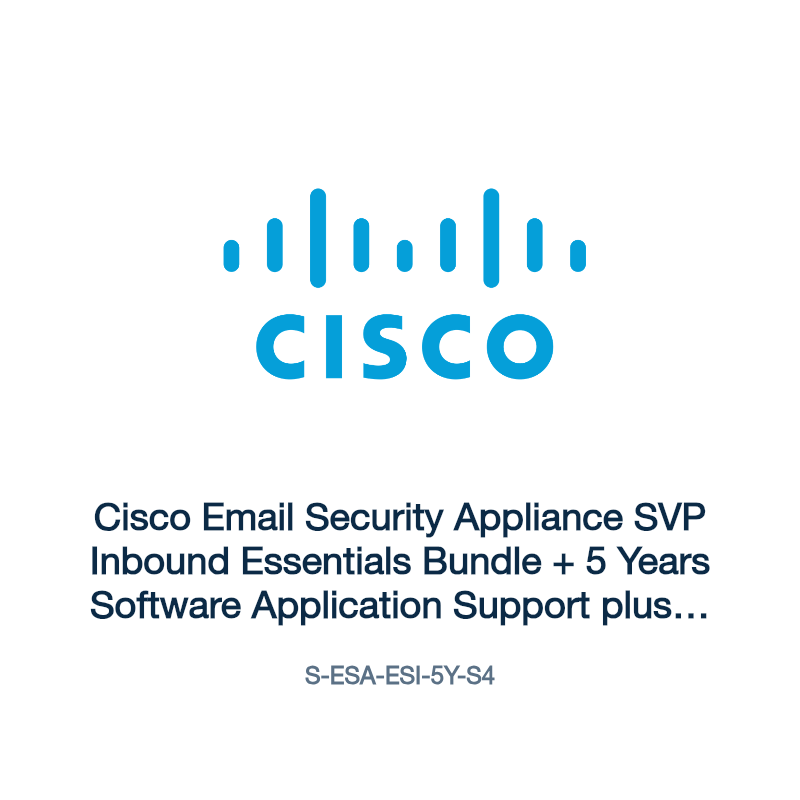 S-ESA-ESI-5Y-S4: Cisco Email Security Appliance SVP Inbound Essentials Bundle + 5