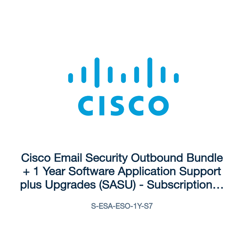 S-ESA-ESO-1Y-S7: Cisco Email Security Outbound Bundle + 1 Year Software Application