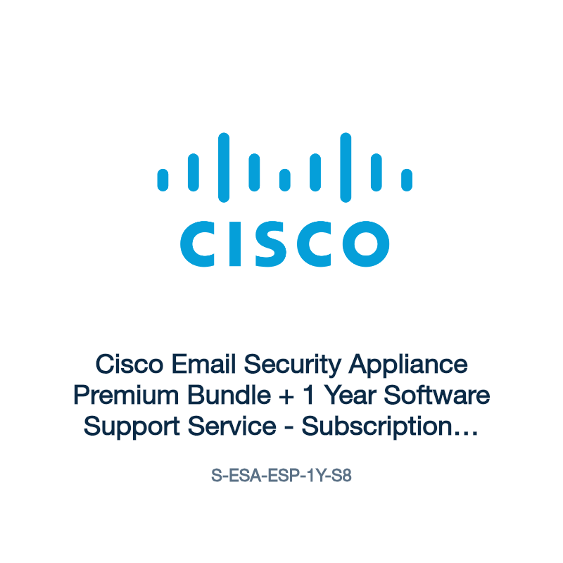 S-ESA-ESP-1Y-S8: Cisco Email Security Appliance Premium Bundle + 1 Year Software