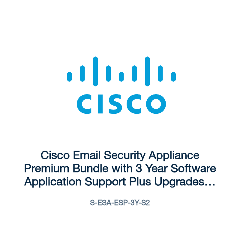 S-ESA-ESP-3Y-S2: Cisco Email Security Appliance Premium Bundle with 3 Year Software