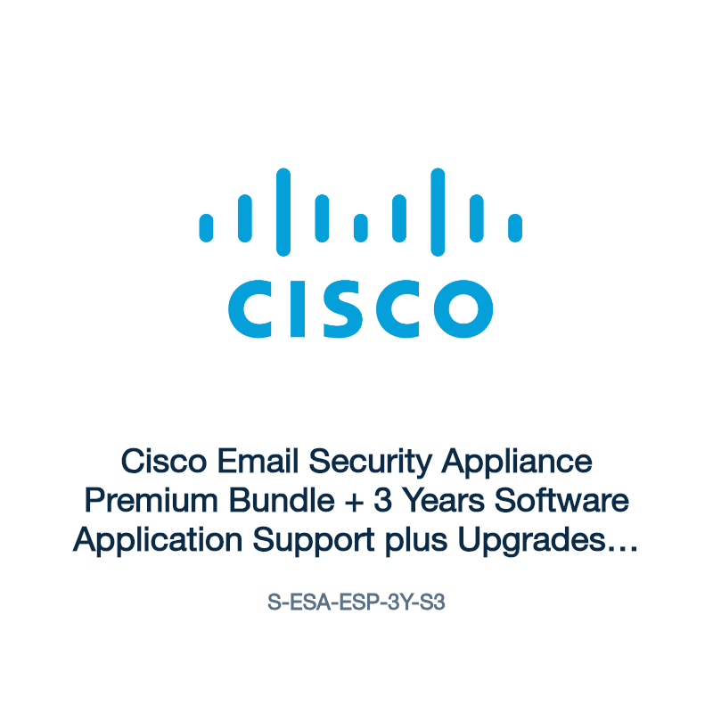 S-ESA-ESP-3Y-S3: Cisco Email Security Appliance Premium Bundle + 3 Years Software