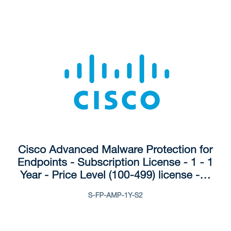 S-FP-AMP-1Y-S2: Cisco Advanced Malware Protection for Endpoints