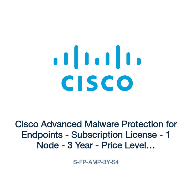 S-FP-AMP-3Y-S4: Cisco Advanced Malware Protection for Endpoints