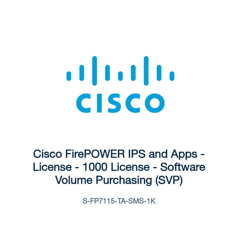 S-FP7115-TA-SMS-1K: Cisco FirePOWER IPS and Apps