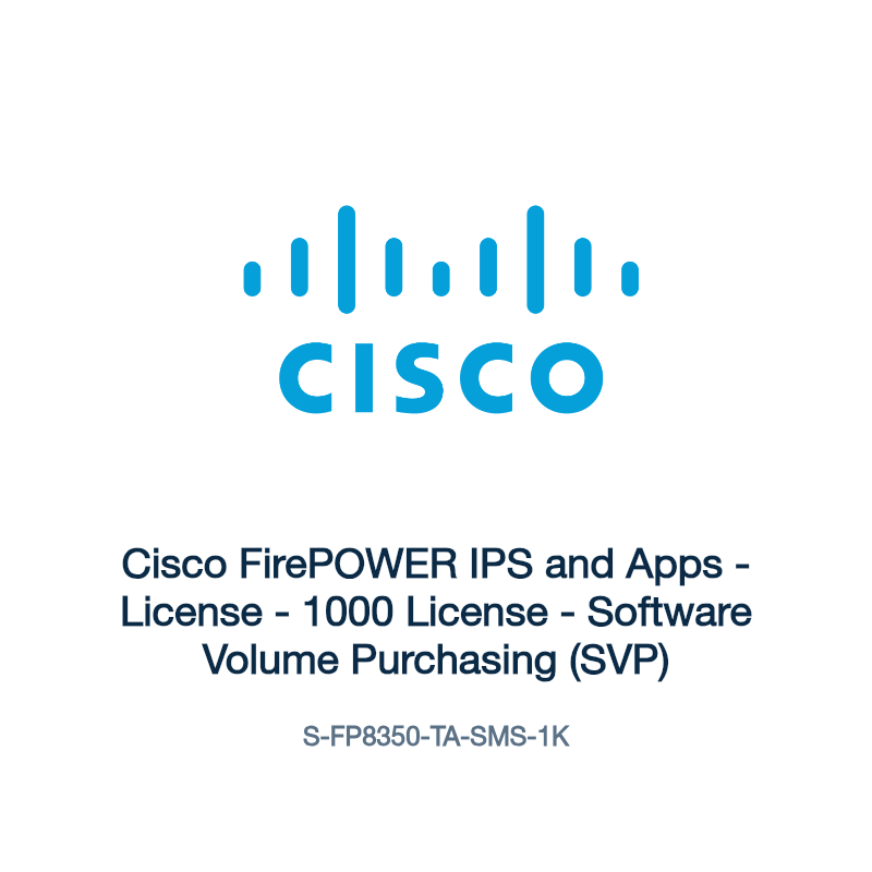S-FP8350-TA-SMS-1K: Cisco FirePOWER IPS and Apps