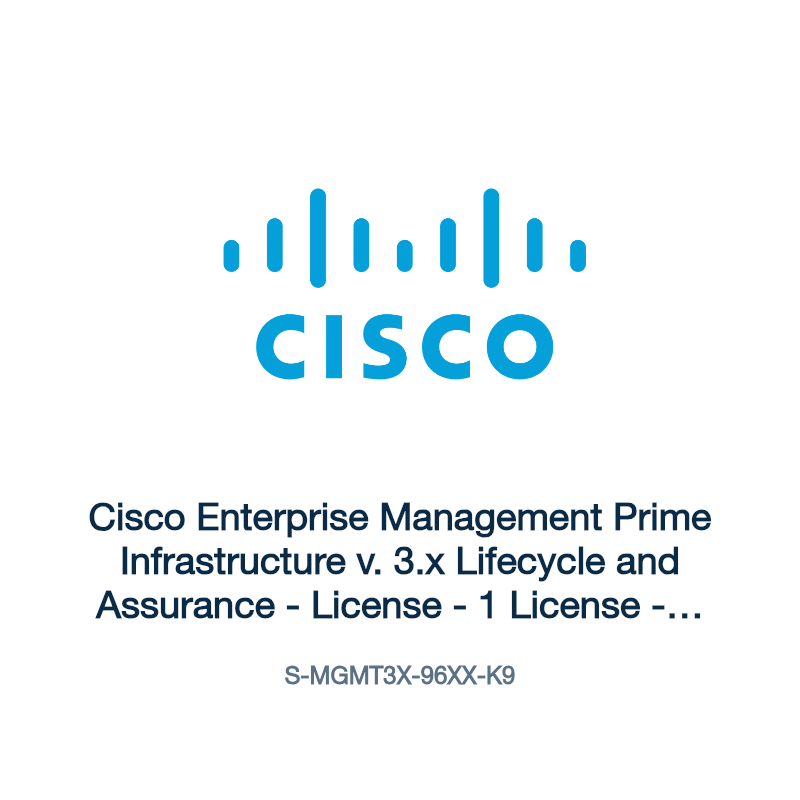 S-MGMT3X-96XX-K9: Cisco Enterprise Management Prime Infrastructure v. 3.x Lifecycle and