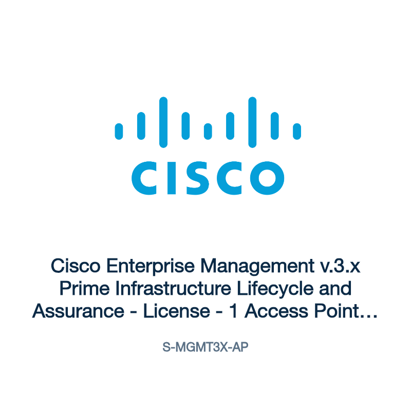 S-MGMT3X-AP: Cisco Enterprise Management v.3.x Prime Infrastructure Lifecycle and