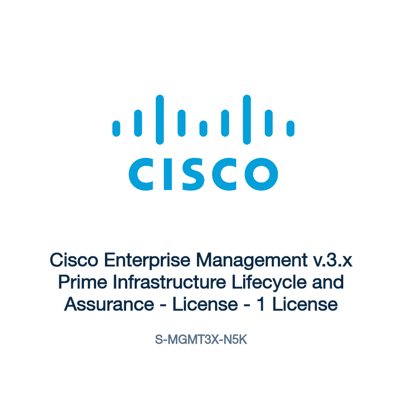 S-MGMT3X-N5K: Cisco Enterprise Management v.3.x Prime Infrastructure Lifecycle and