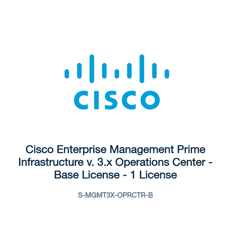 S-MGMT3X-OPRCTR-B: Cisco Enterprise Management Prime Infrastructure v. 3.x Operations