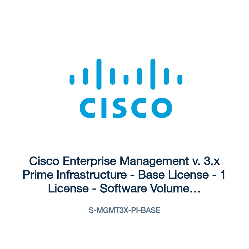S-MGMT3X-PI-BASE: Cisco Enterprise Management v. 3.x Prime Infrastructure