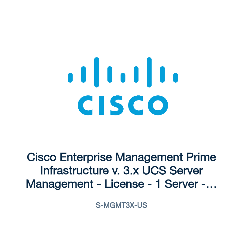 S-MGMT3X-US: Cisco Enterprise Management Prime Infrastructure v. 3.x UCS Server