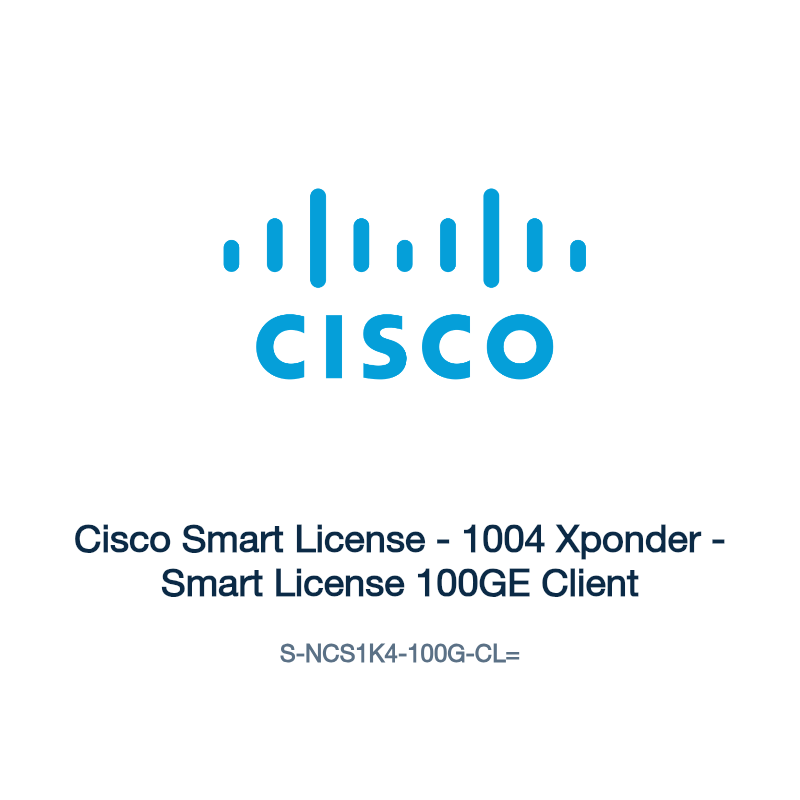 S-NCS1K4-100G-CL=: Cisco Smart License