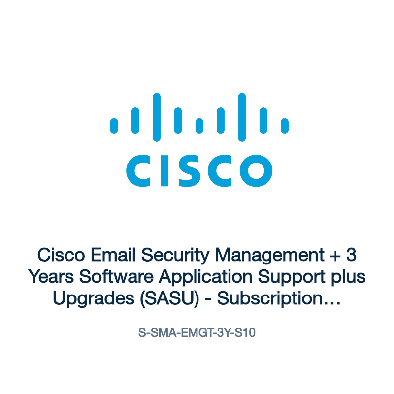 S-SMA-EMGT-3Y-S10: Cisco Email Security Management + 3 Years Software Application