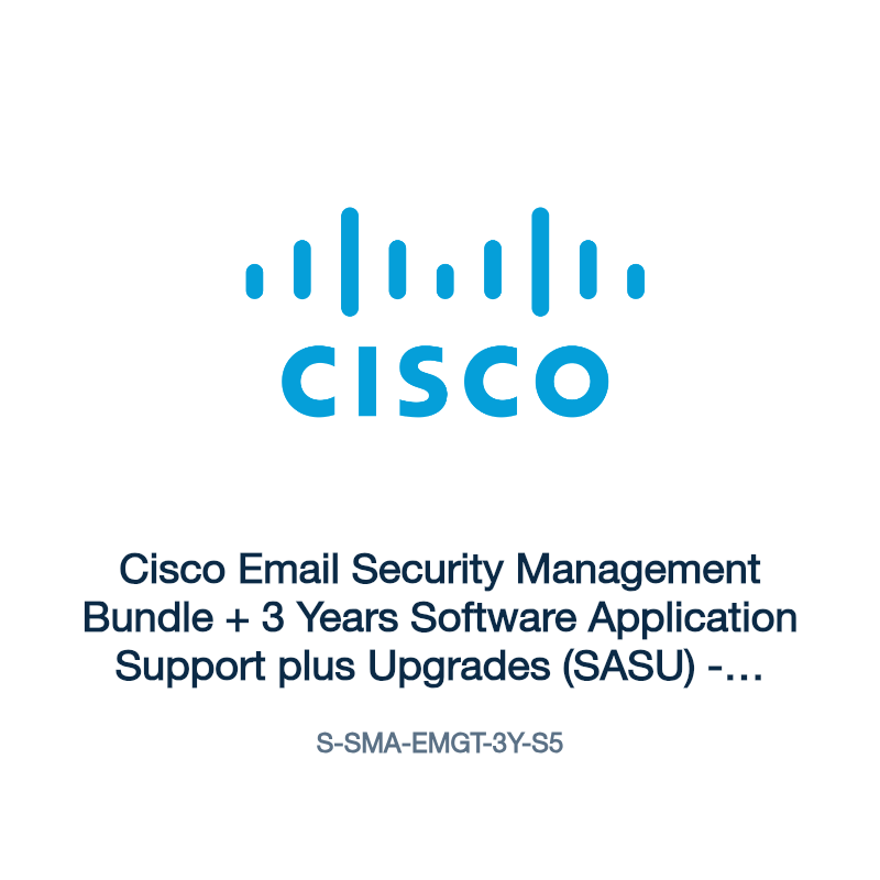 S-SMA-EMGT-3Y-S5: Cisco Email Security Management Bundle + 3 Years Software Application