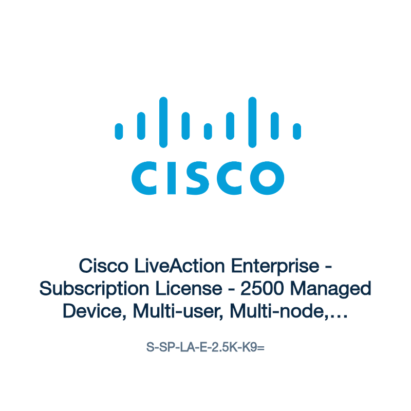 S-SP-LA-E-2.5K-K9=: Cisco LiveAction Enterprise